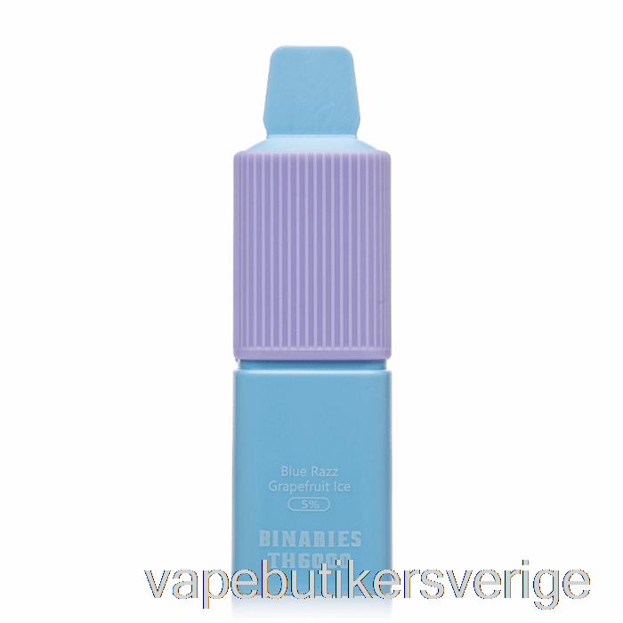 Vape Sverige Horizon Binärer Th6000 Engångsblå Razz Grapefruktis
